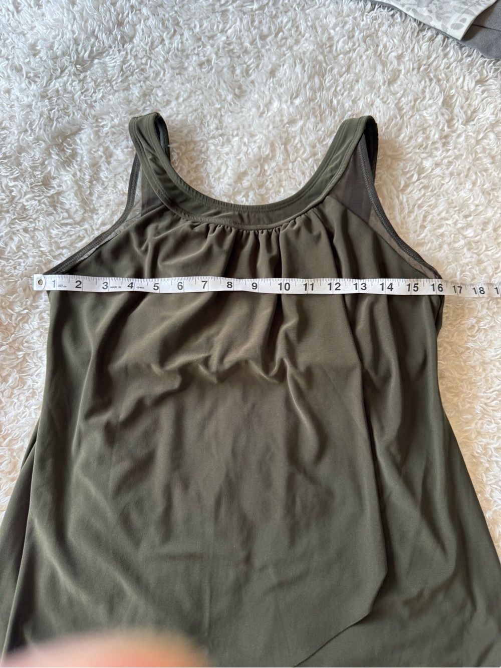 Miraclesuit Illusionists Ursula Underwire Tankini Swim Top In Nori Green Size 12 - Picture 7 of 11